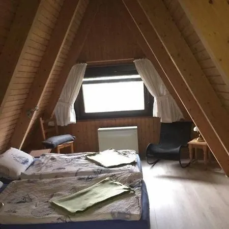 Spitzdachferienhaus Mit Schwedenofen Und Garten *